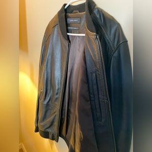 Zara men leather jacket